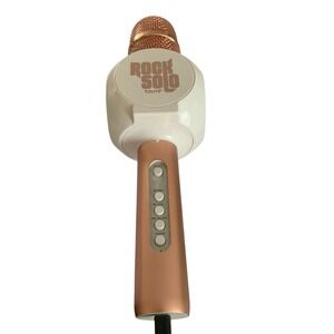 Rock Solo Tzumi Karaoke Microphone ROSE GOLD Bluetooth Smartphone Holder
